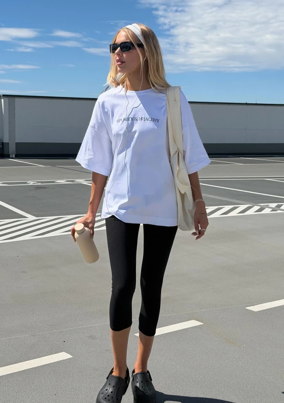 Ace - Koszulka oversize "Sporty&Healthy"
