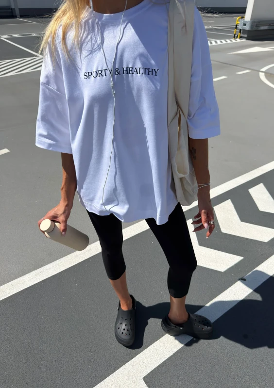 Ace - Koszulka oversize "Sporty&Healthy"