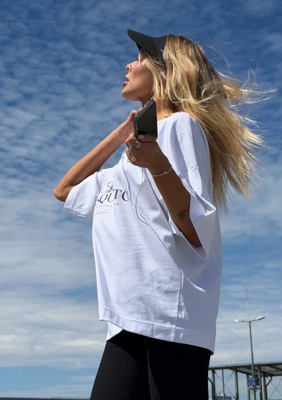 Ace - Koszulka oversize "Palm Beach Tennis Club"