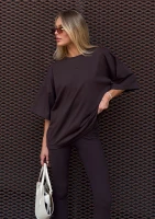Ace - Brown oversized T-shirt "Mosquito"