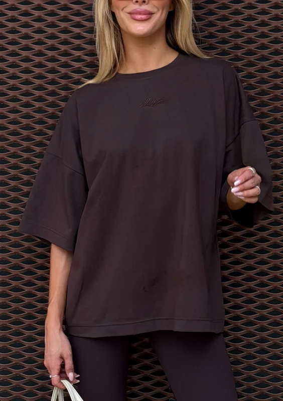 Ace - Brown oversized T-shirt "Mosquito"