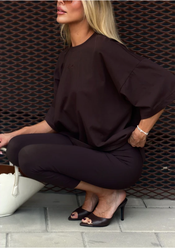 Ace - Brown oversized T-shirt "Mosquito"