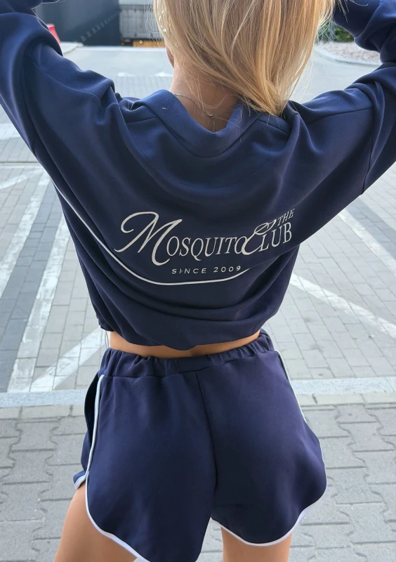 Track Club - Granatowe szorty damskie w stylu vintage - Mosquito