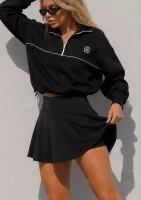 Court - Black mini skirt with shorts