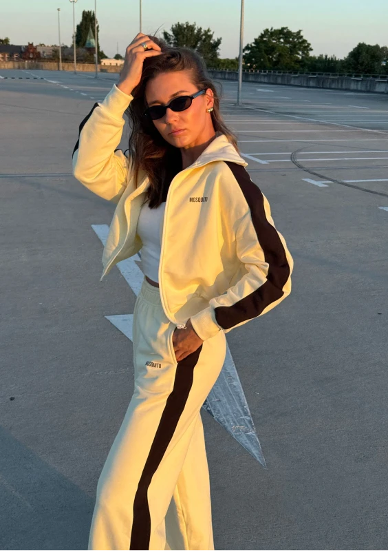 Cano Stripe - Pale banana yellow jumper with stripes