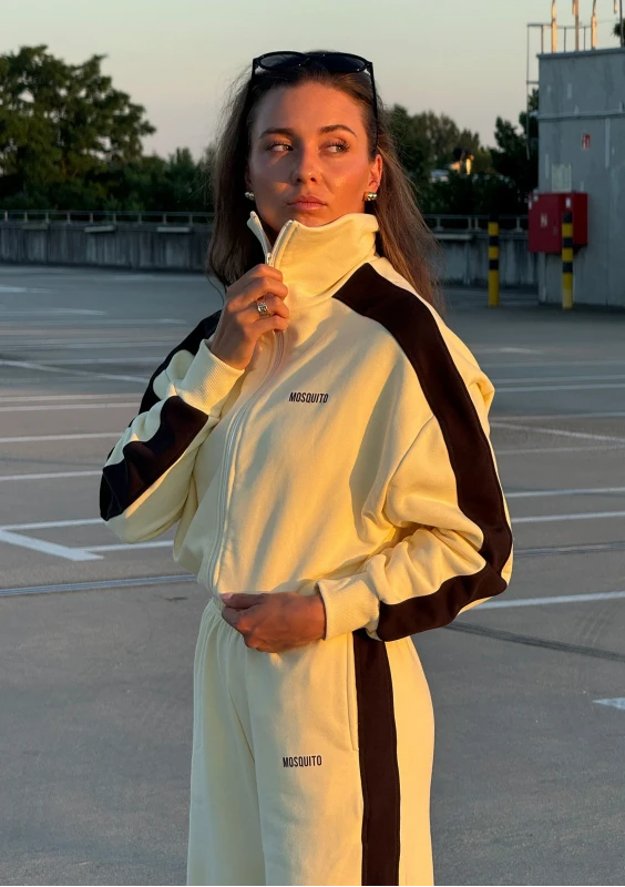 Cano Stripe - Pale banana yellow jumper with stripes