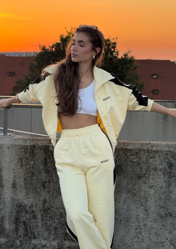 Cano Stripe - Pale banana yellow jumper with stripes