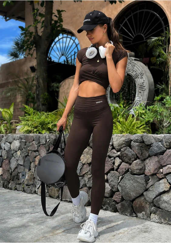 Hi Pure - Chocolate brown leggings