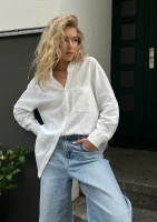 Sano - White cotton oversized shirt