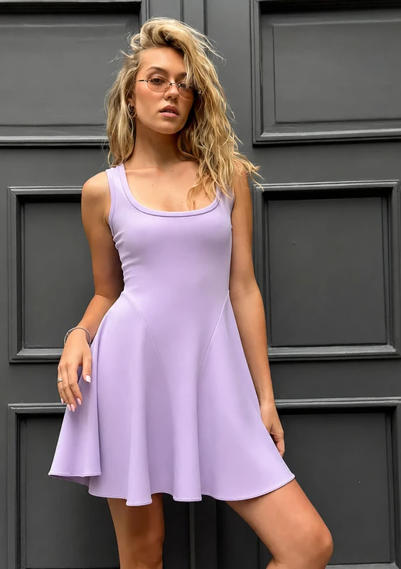 Volley - Sporty violet mini dress