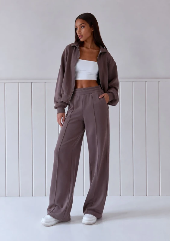 Costa - Savannah tan brown wide sweatpants