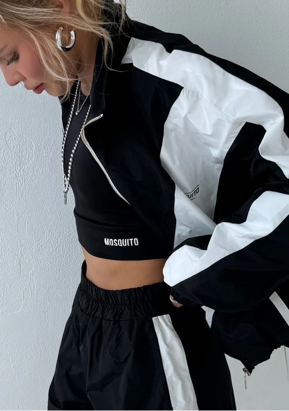 Sprint - Vintage black color block sweatshirt