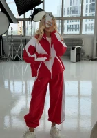 Sprint - Vintage parachute red sweatpants