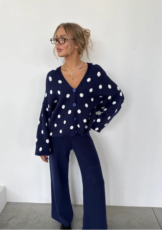 Yoko - Dark blue sweater pants
