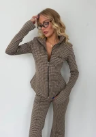 Vera - Fitted cheerful checked jacket blazer