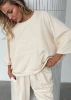 Leni - Creamy oversized sweatshirt