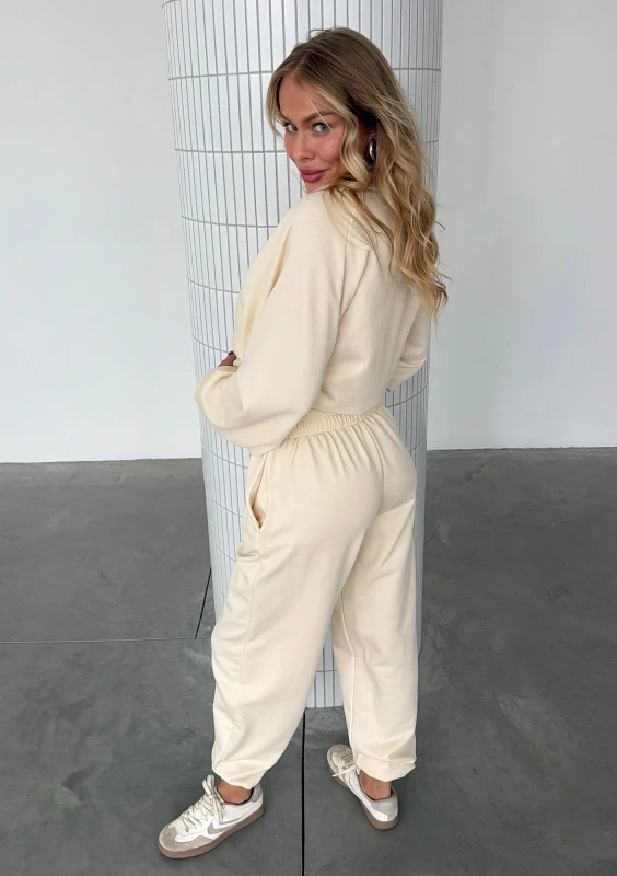 Leni - Spodnie dresowe Creamy