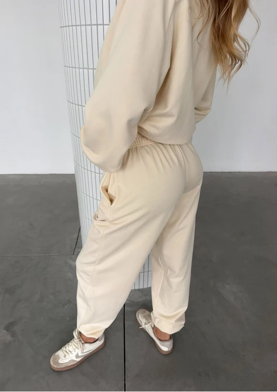 Leni - Spodnie dresowe Creamy