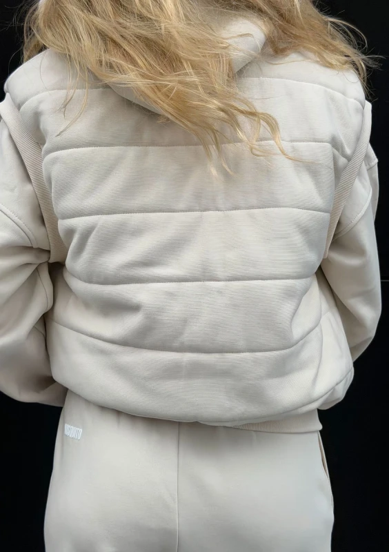 Abi - Coconuty sleeveless cotton jacket