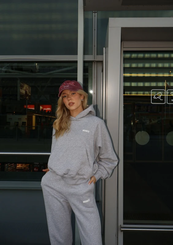 Levi - Melange grey hoodie