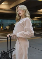 Halo - Latte beige velvet longsleeve