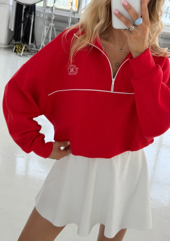 Track Club - Czerwona bluza w stylu vintage - Mosquito