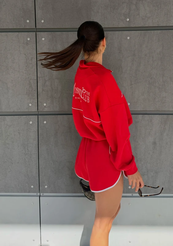 Track Club - Czerwona bluza w stylu vintage - Mosquito