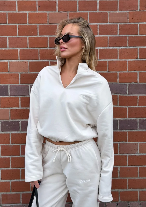 Wells - Bluza z poduszkami Coconut
