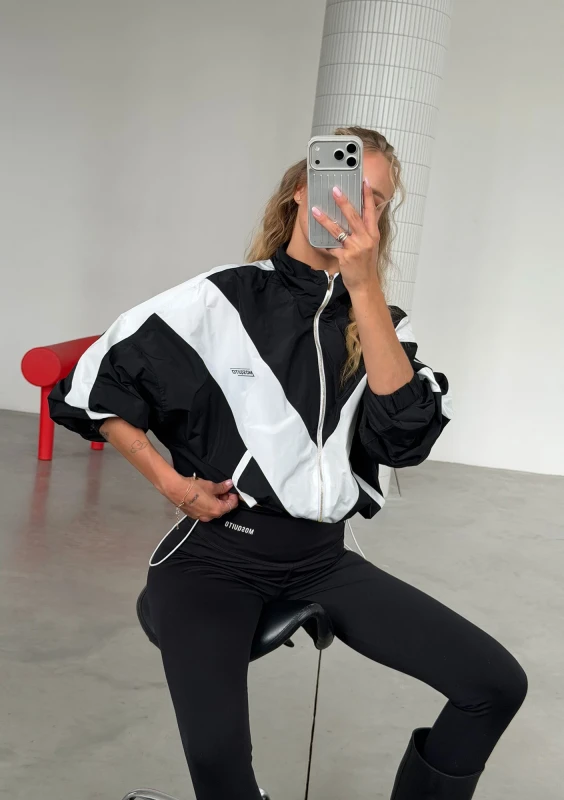Sprint - Vintage black color block sweatshirt
