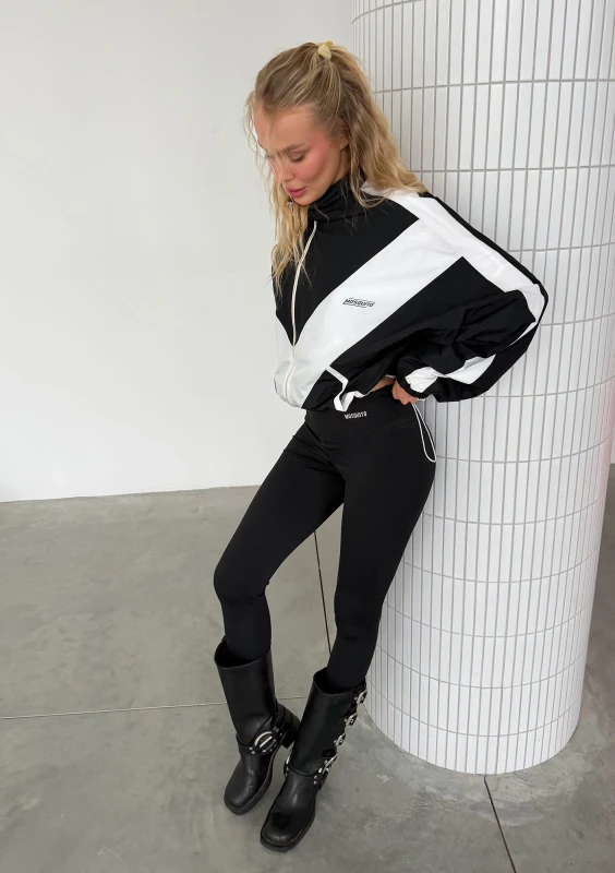 Sprint - Vintage black color block sweatshirt