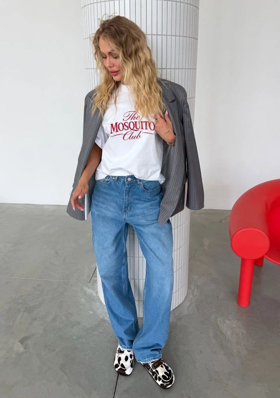 Soho - Marynarka oversize w prążki Szara