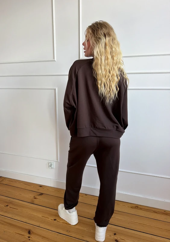 Leni - Spodnie dresowe Chocolate