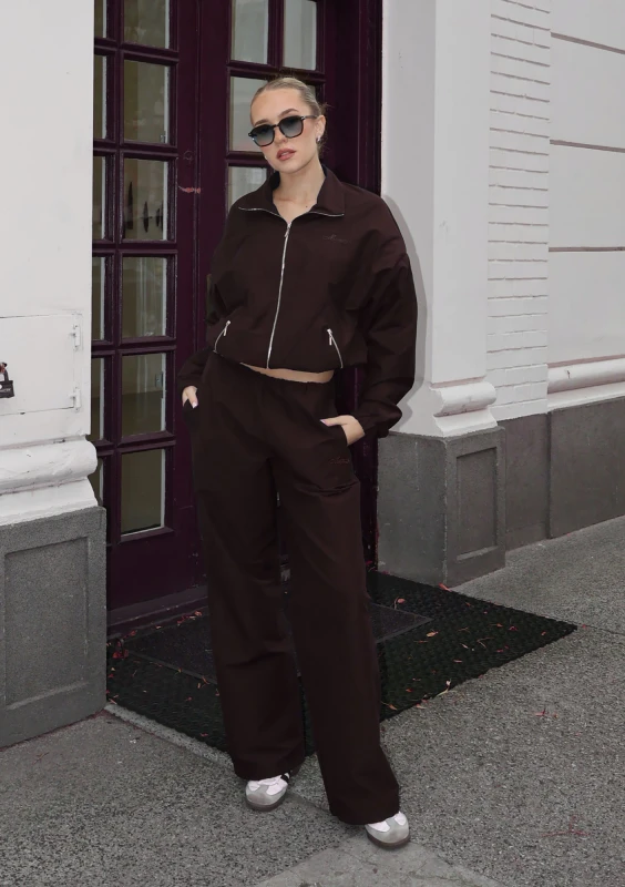 Lane - Brown cotton trousers