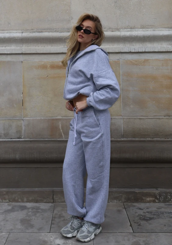 Wells - Bluza rozpinana z kapturem Grey Melange