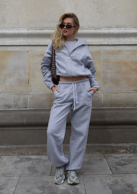 Wells - Bluza rozpinana z kapturem Grey Melange