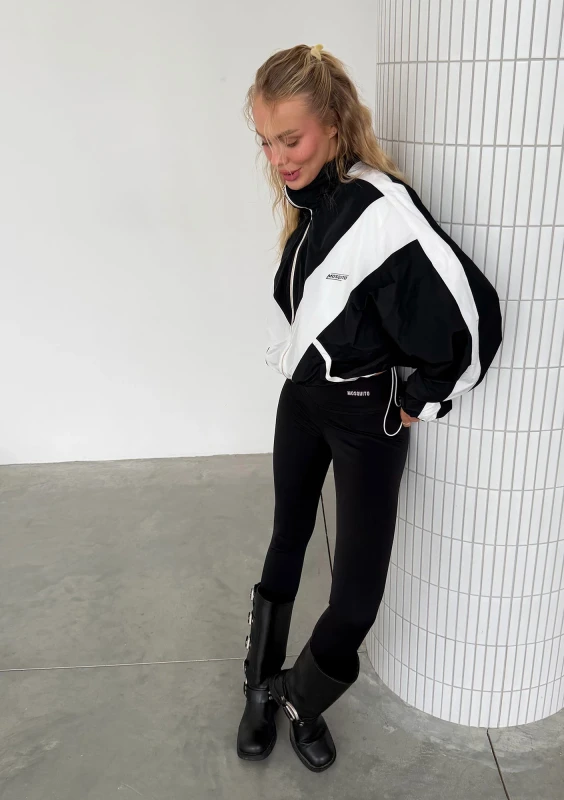 Sprint - Vintage black color block sweatshirt