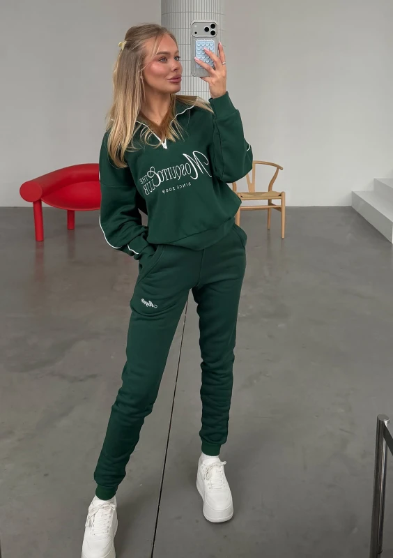 Union - Vintage style hunter green sweatshirt
