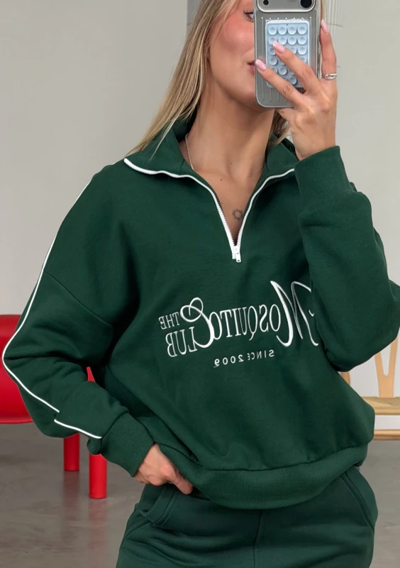 Union - Vintage style hunter green sweatshirt