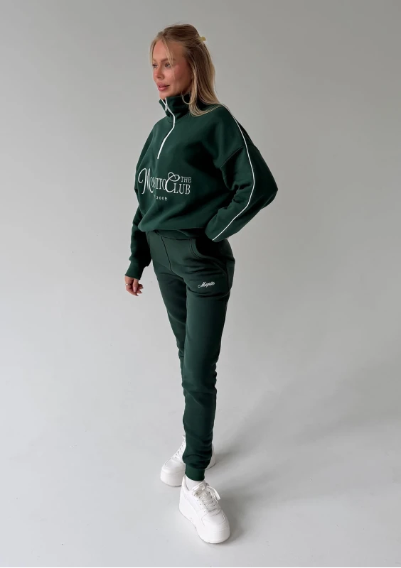 Union - Bluza z haftowanym logo Hunter Green