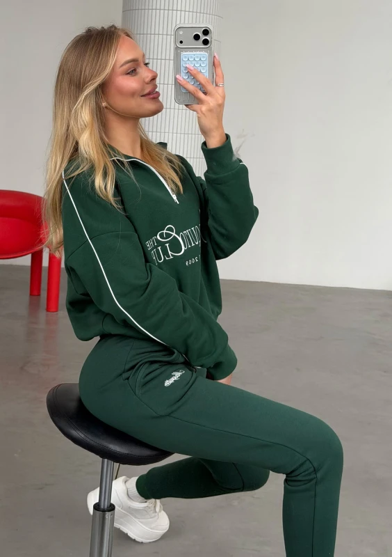 Union - Vintage style hunter green sweatshirt