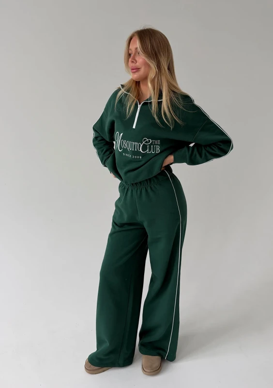 Union - Bluza z haftowanym logo Hunter Green