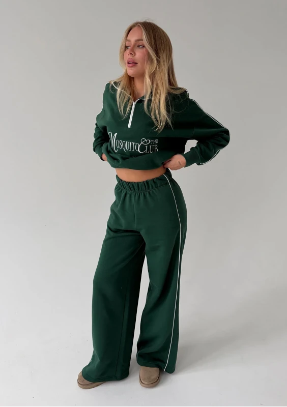 Union - Bluza z haftowanym logo Hunter Green