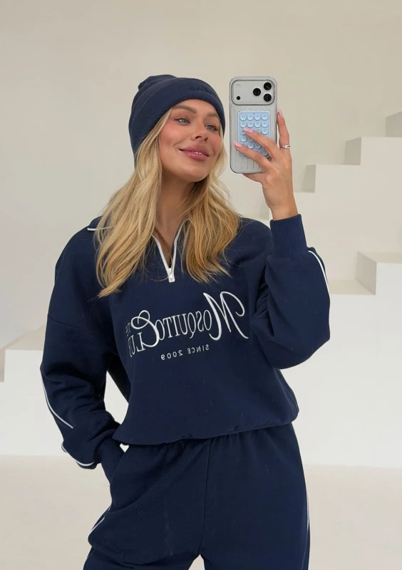 Union - Vintage style monaco navy blue sweatshirt