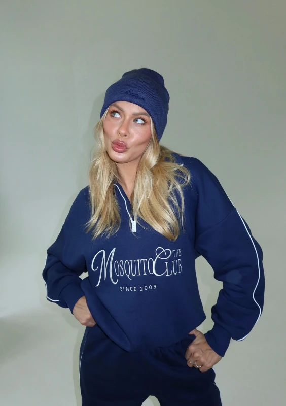 Union - Vintage style monaco navy blue sweatshirt