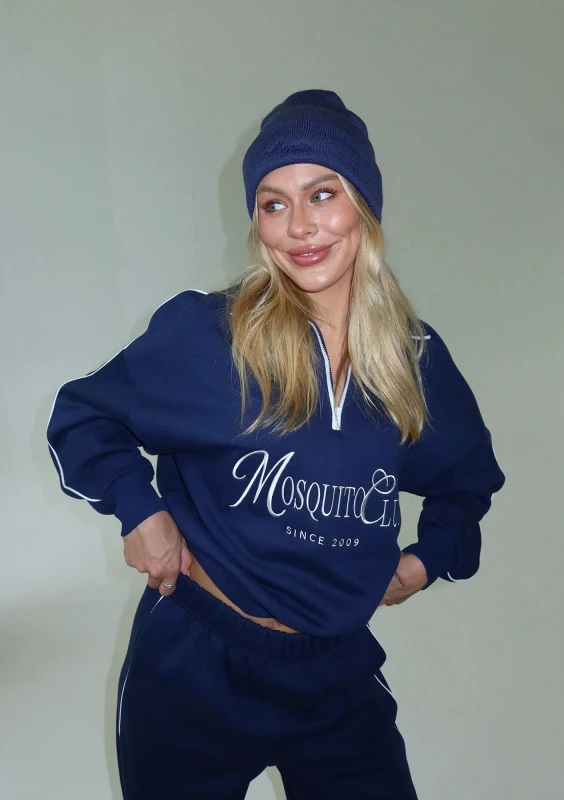 Union - Bluza z haftowanym logo Monaco Navy