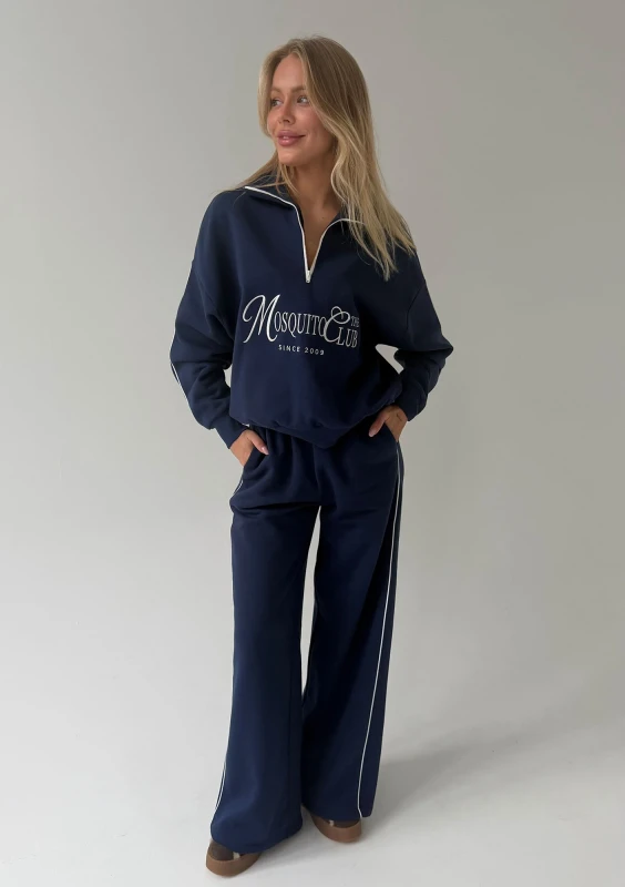 Union - Vintage style monaco navy blue sweatshirt