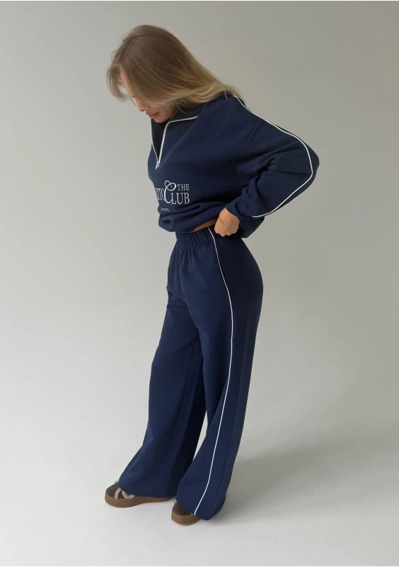 Union - Vintage style monaco navy blue sweatshirt