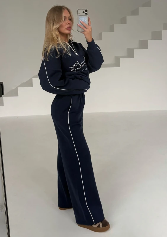 Union - Vintage style monaco navy blue sweatshirt