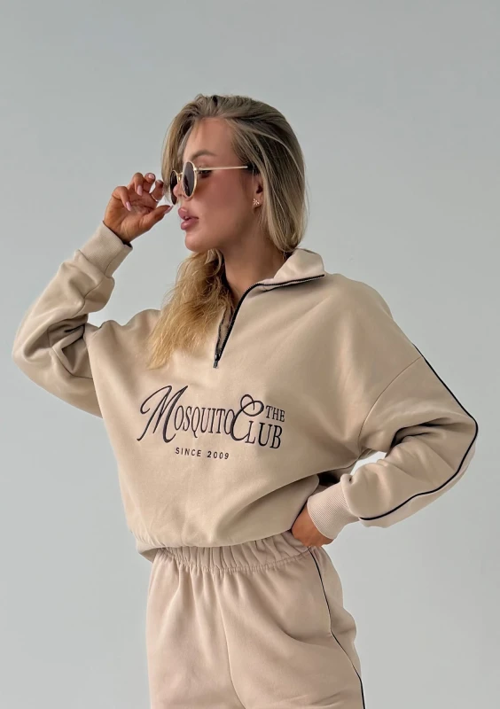 Union - Vintage style sand beige sweatshirt