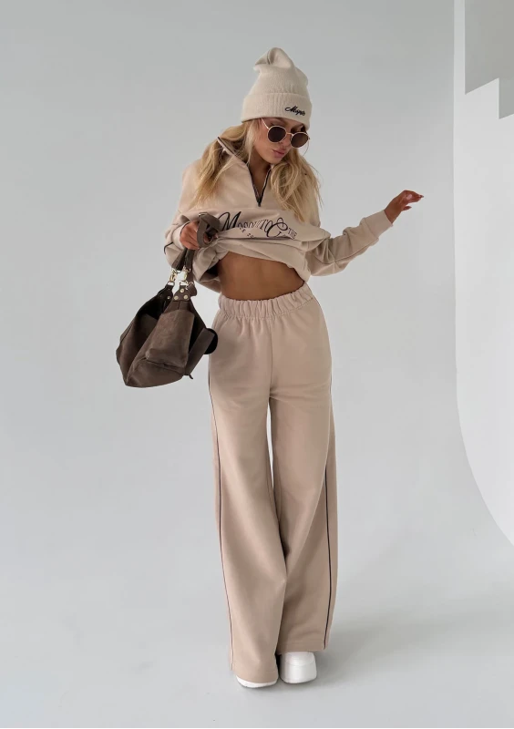 Union - Vintage style sand beige sweatshirt